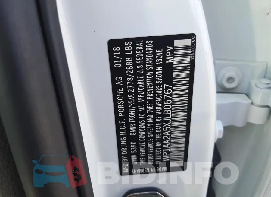 WP1AA2A5XJLB06767 Photo# 10