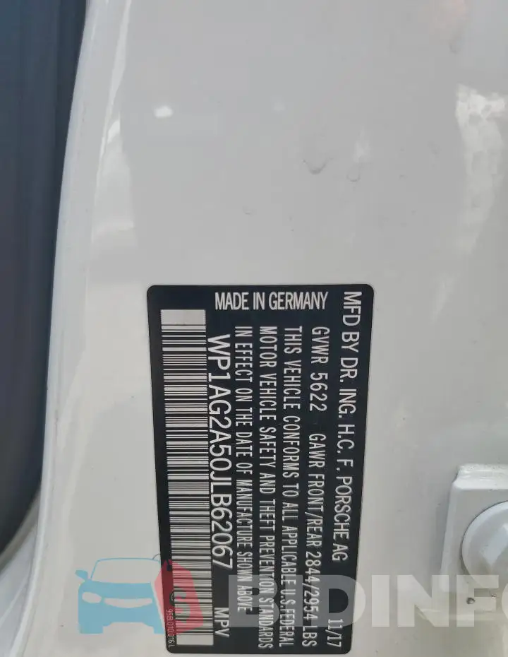WP1AG2A50JLB62067 Photo# 13