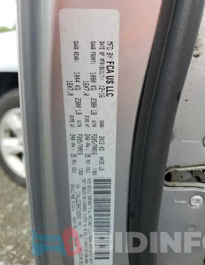 1C4NJCEB9HD182543 Photo# 13