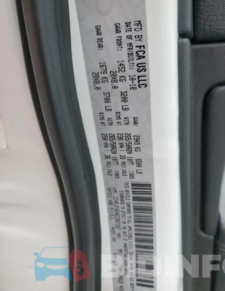 1C4RJFAG4KC567347 Photo# 13