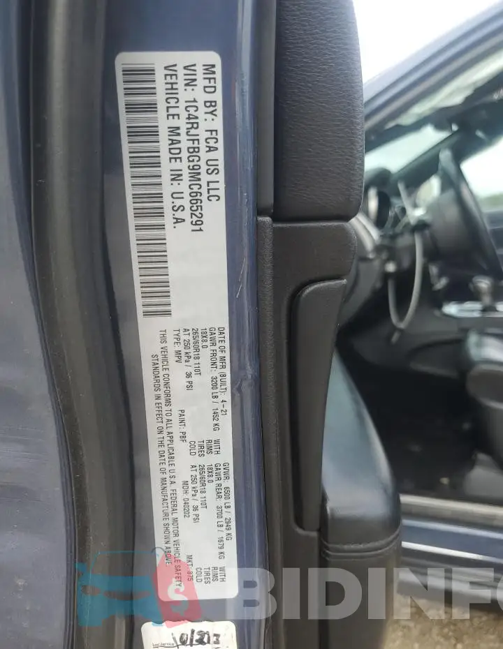 1C4RJFBG9MC665291 Photo# 14