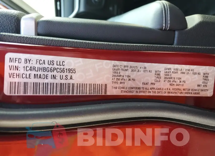 1C4RJHBG6PC561955 Photo# 13