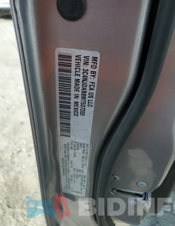 3C4NJDAB8MT537203 Photo# 12