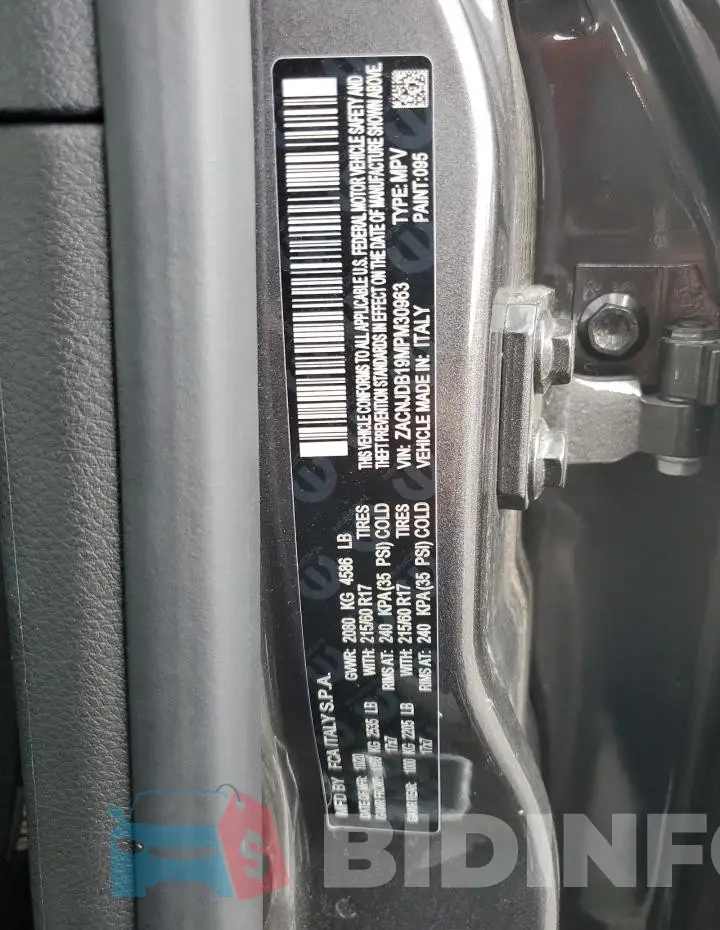 ZACNJDB19MPM30963 Photo# 12
