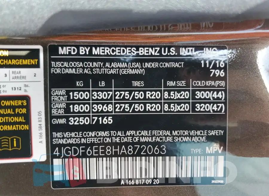 4JGDF6EE8HA872063 Photo# 13