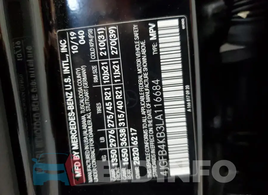 4JGFB4KB3LA116684 Photo# 13