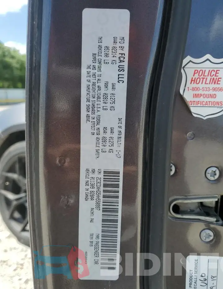 2C3CDXHG5HH558997 Photo# 12