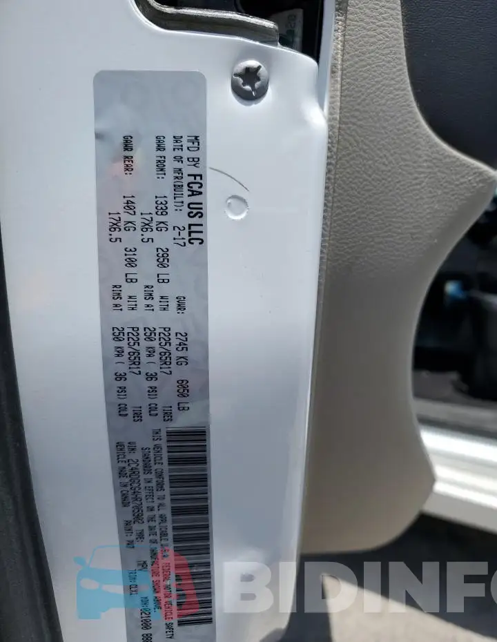 2C4RDGCG4HR705902 Photo# 13