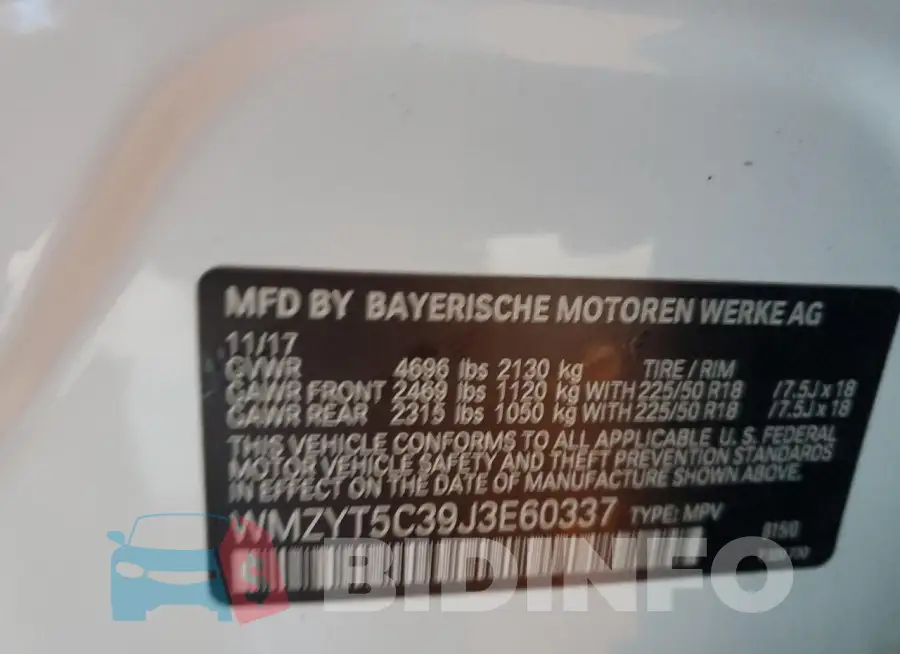 WMZYT5C39J3E60337 Photo# 13