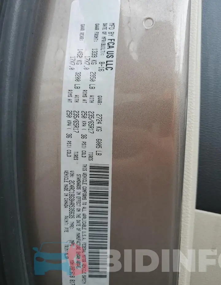 2C4RC1BG9HR535635 Photo# 13