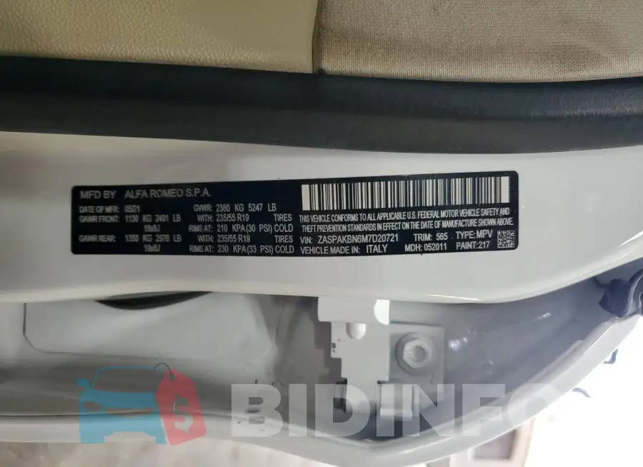 ZASPAKBN6M7D20721 Photo# 13