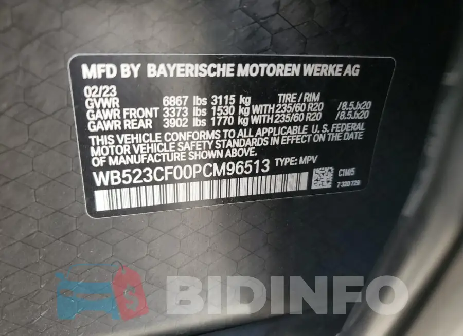 WB523CF00PCM96513 Photo# 14