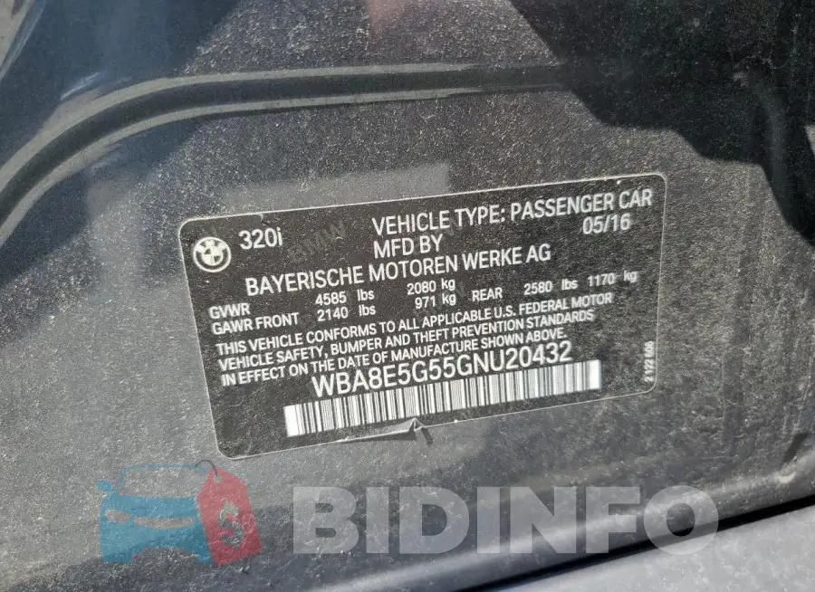 WBA8E5G55GNU20432 Photo# 12