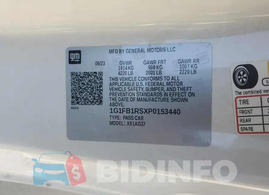1G1FB1RSXP0153440 Photo# 12