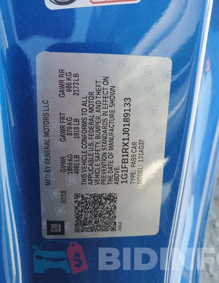 1G1FB1RX1J0189133 Photo# 12