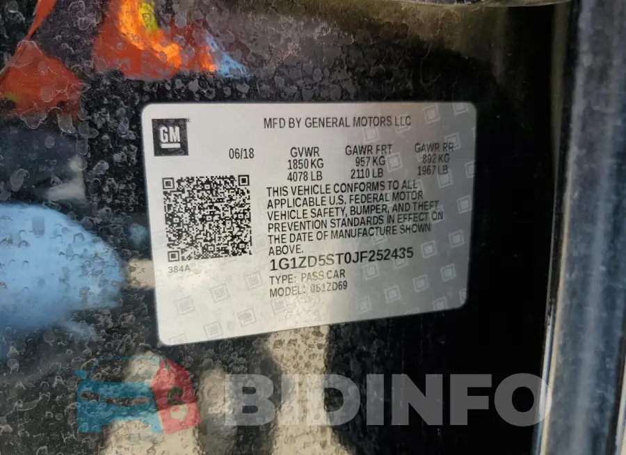 1G1ZD5ST0JF252435 Photo# 13