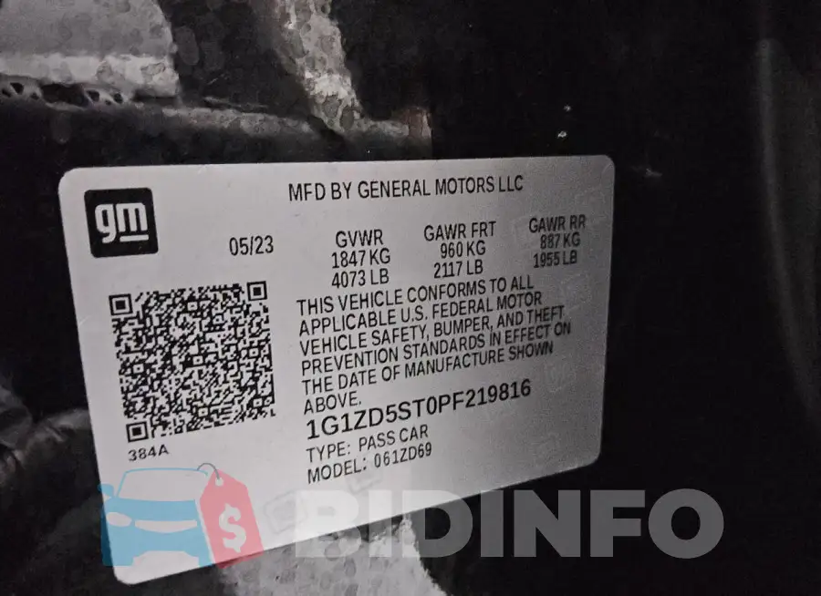 1G1ZD5ST0PF219816 Photo# 13