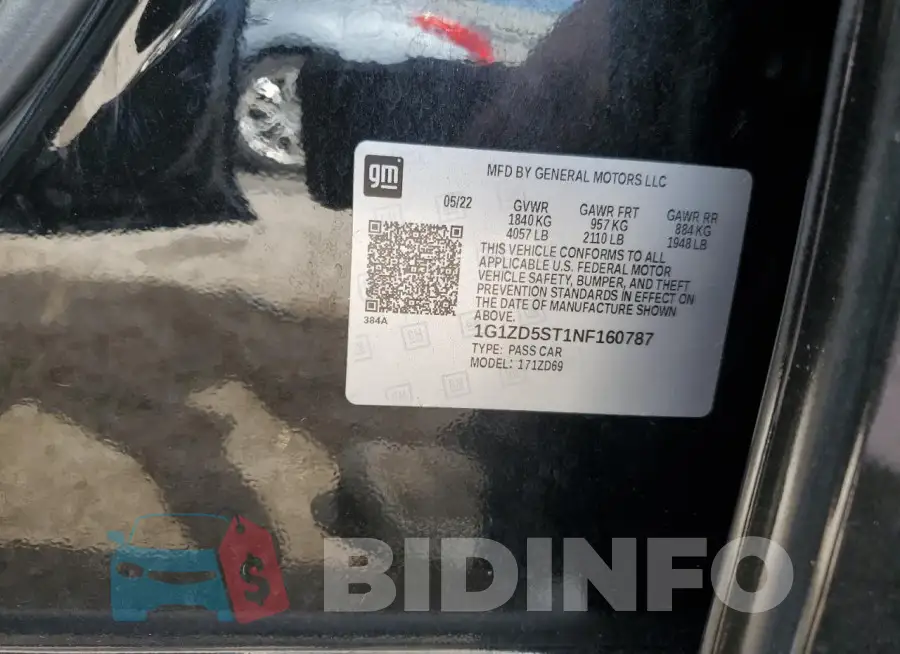 1G1ZD5ST1NF160787 Photo# 12