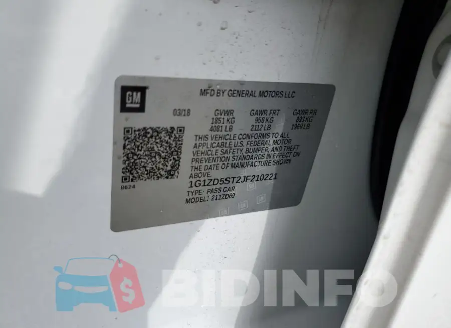 1G1ZD5ST2JF210221 Photo# 12