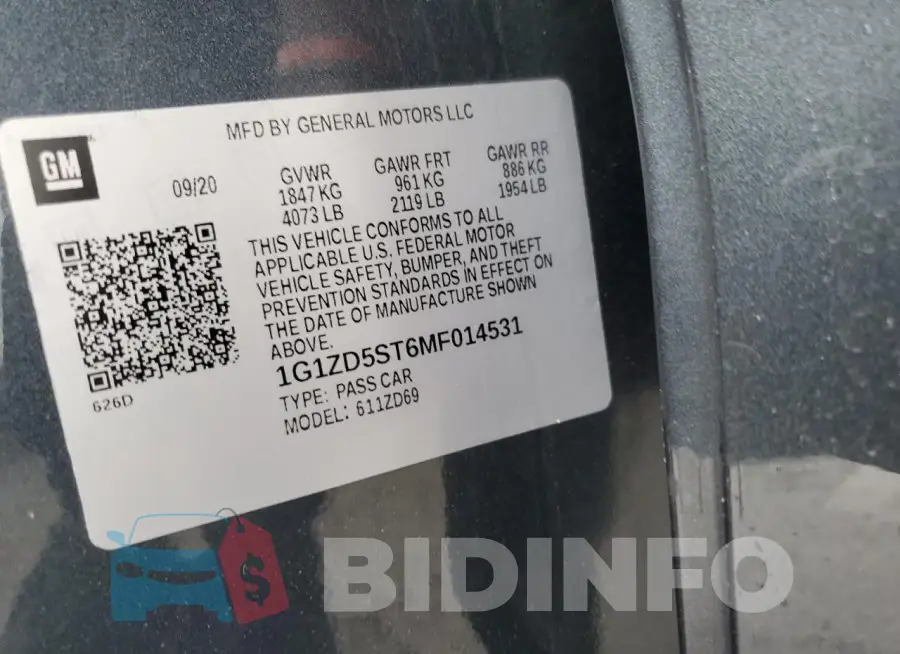 1G1ZD5ST6MF014531 Photo# 12