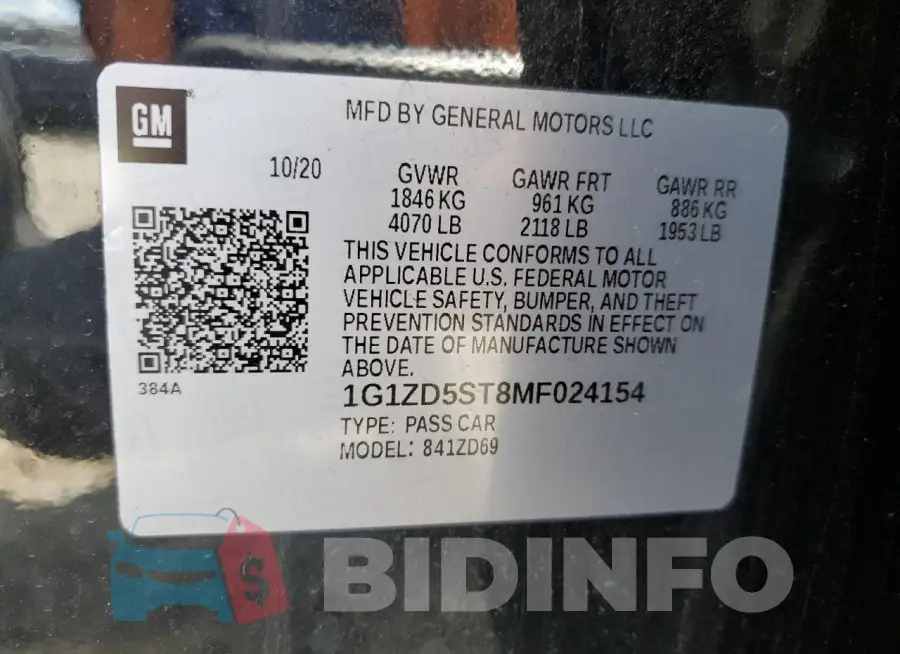 1G1ZD5ST8MF024154 Photo# 12