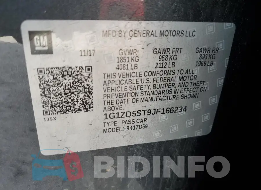 1G1ZD5ST9JF166234 Photo# 12