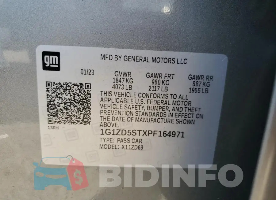 1G1ZD5STXPF164971 Photo# 13