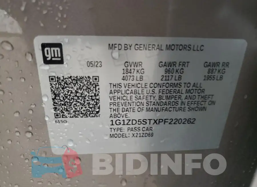 1G1ZD5STXPF220262 Photo# 12
