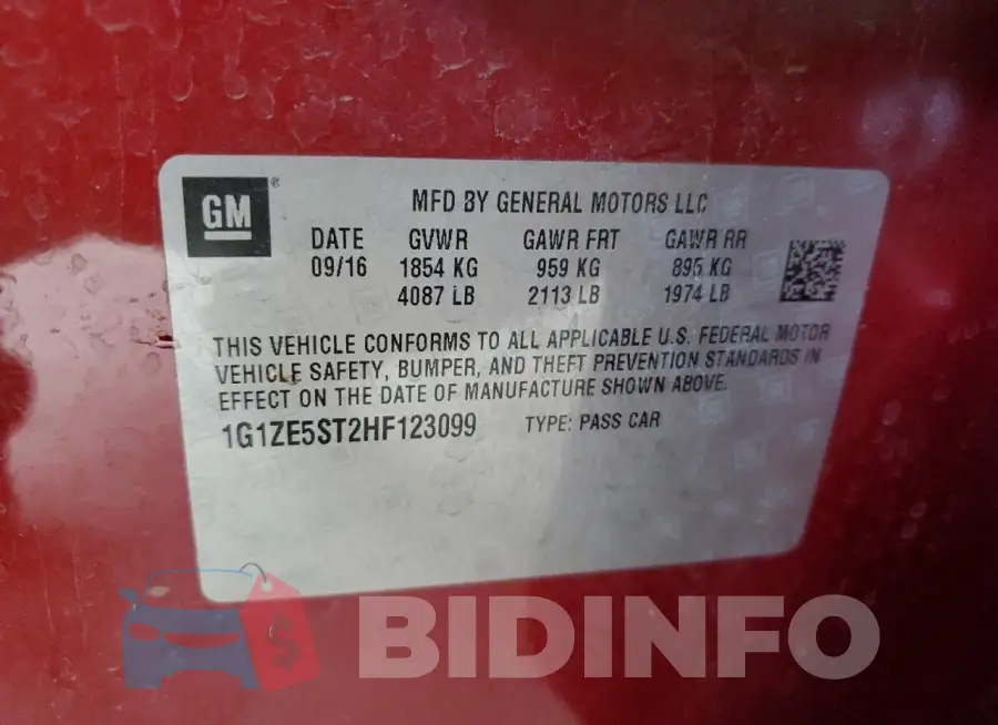 1G1ZE5ST2HF123099 Photo# 12