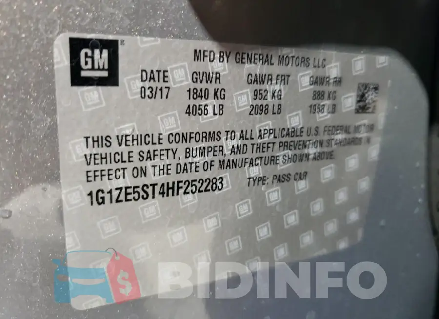 1G1ZE5ST4HF252283 Photo# 13