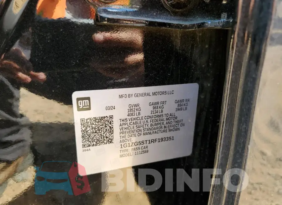 1G1ZG5ST1RF193351 Photo# 12