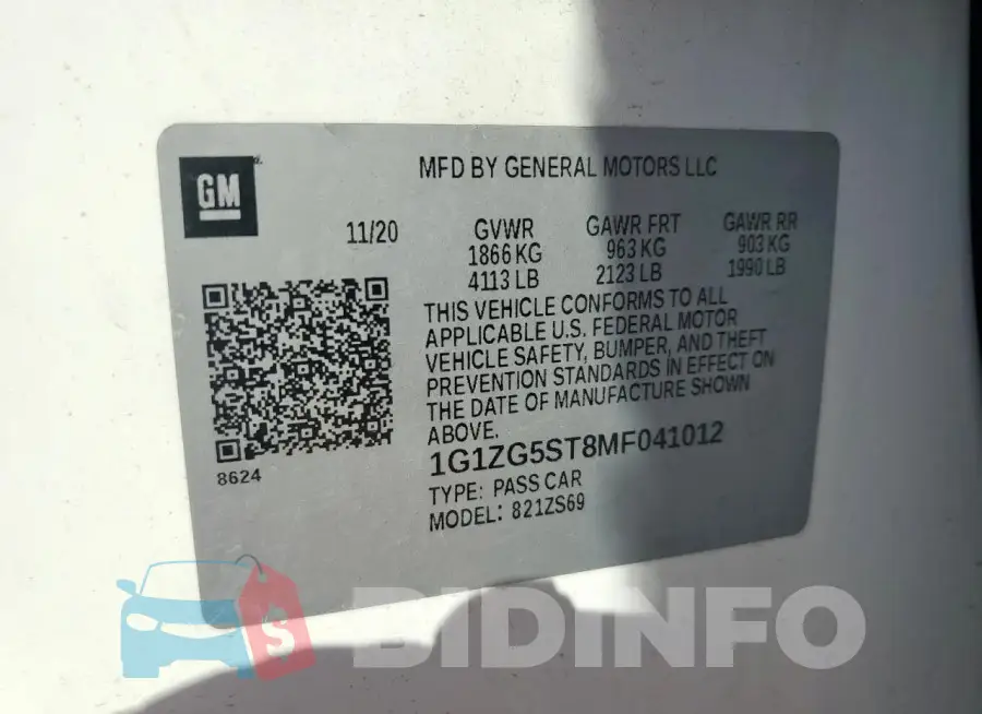 1G1ZG5ST8MF041012 Photo# 12