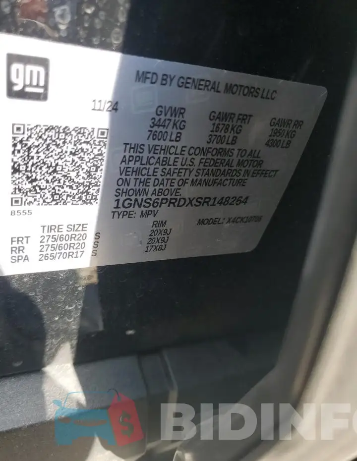 1GNS6PRDXSR148264 Photo# 14