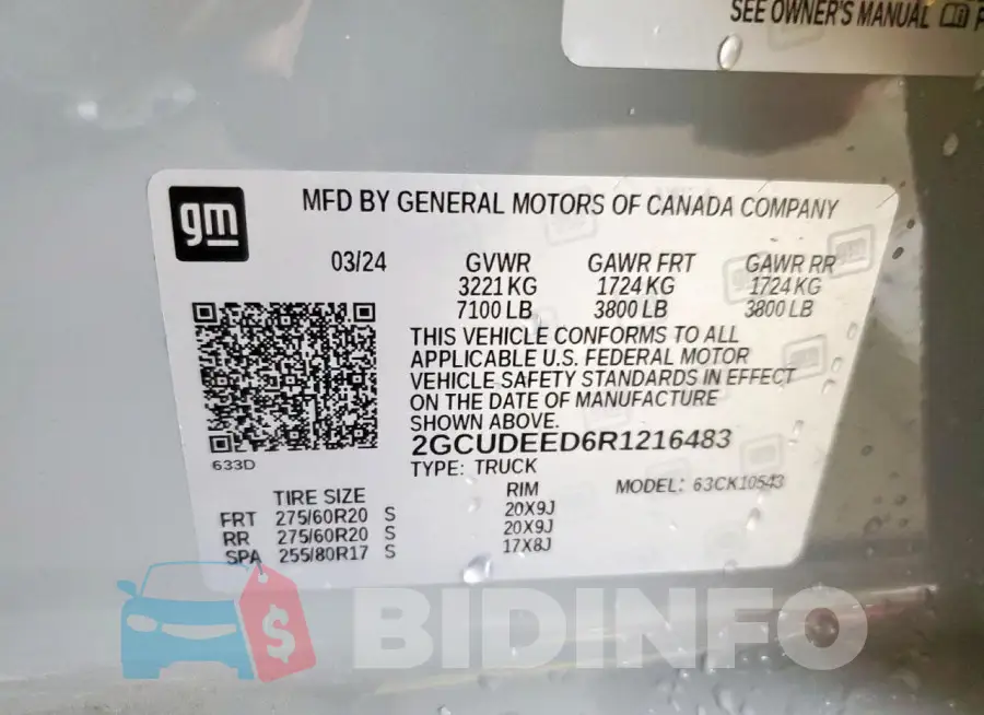 2GCUDEED6R1216483 Photo# 12