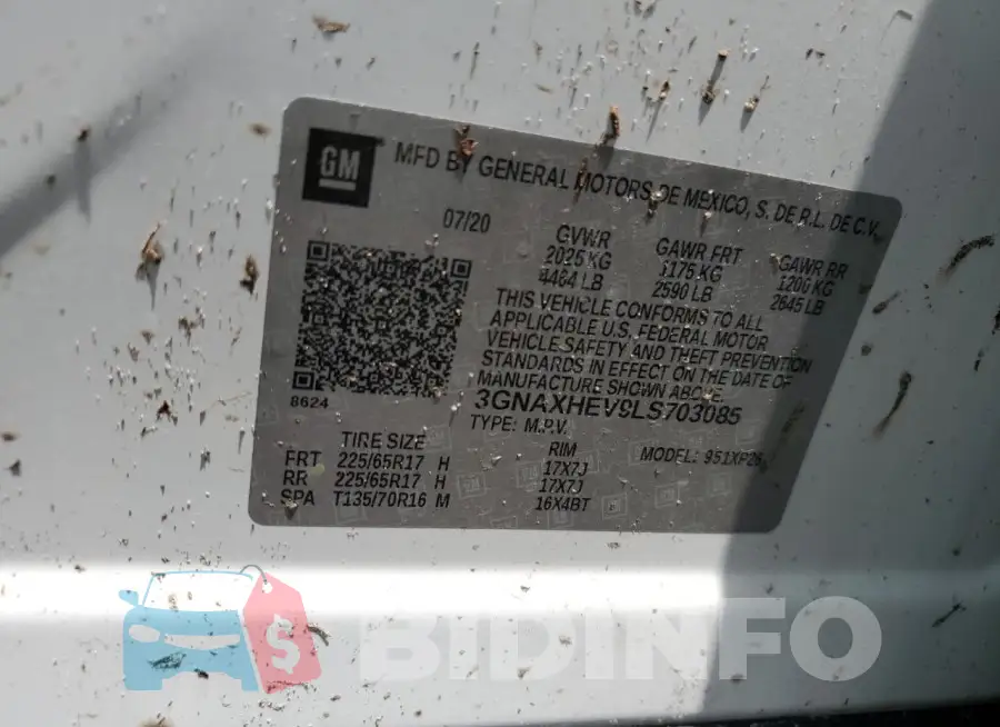 3GNAXHEV9LS703085 Photo# 12