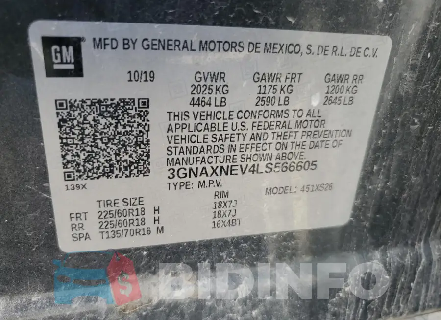 3GNAXNEV4LS566605 Photo# 14