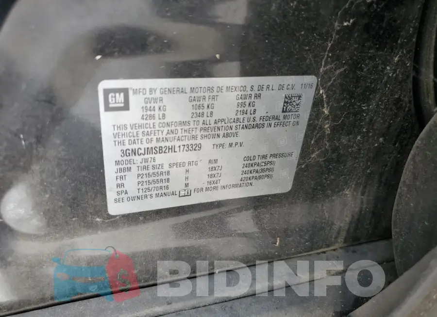 3GNCJMSB2HL173329 Photo# 14