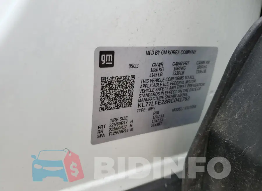 KL77LFE28RC041763 Photo# 13