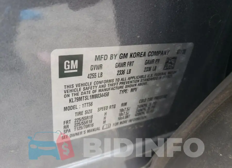 KL79MTSL1MB034458 Photo# 14