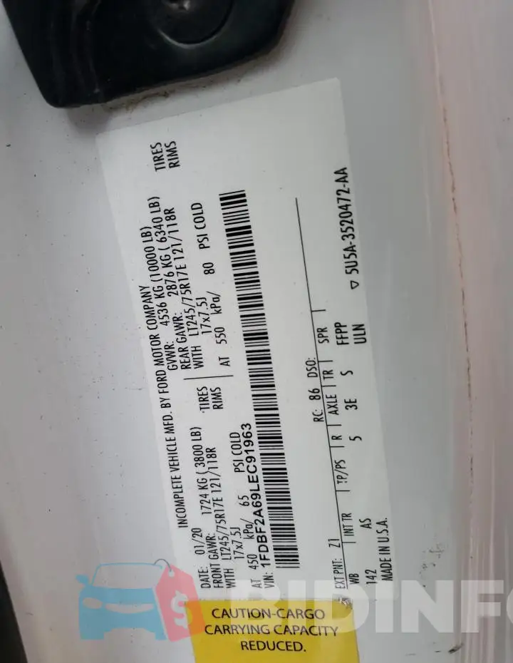 1FDBF2A69LEC91963 Photo# 13