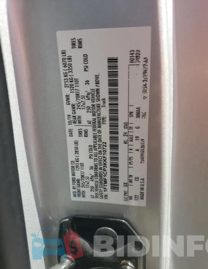 1FTMF1CP3KKF10722 Photo# 12