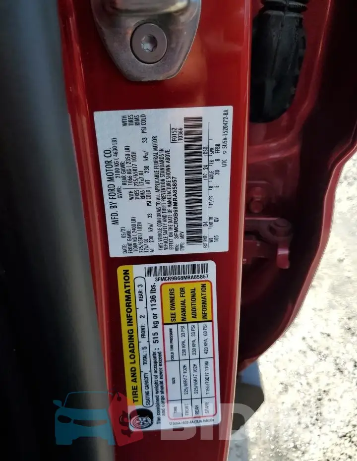 3FMCR9B68MRA85857 Photo# 13