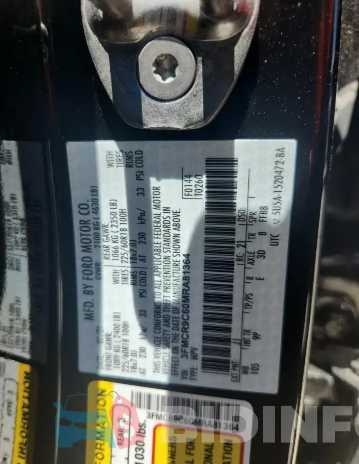 3FMCR9C60MRA81364 Photo# 13