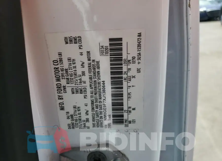 NM0GE9F7XJ1380644 Photo# 13
