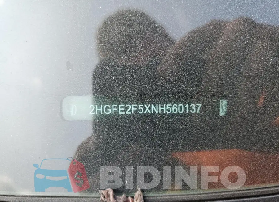 2HGFE2F5XNH560137 Photo# 12