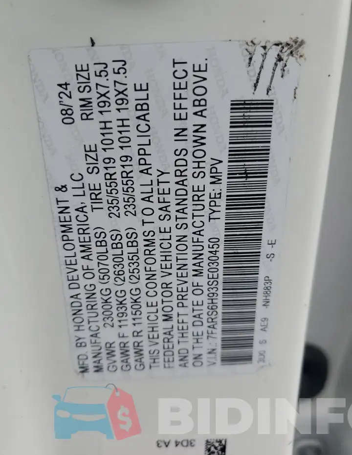 7FARS6H93SE002650 Photo# 13