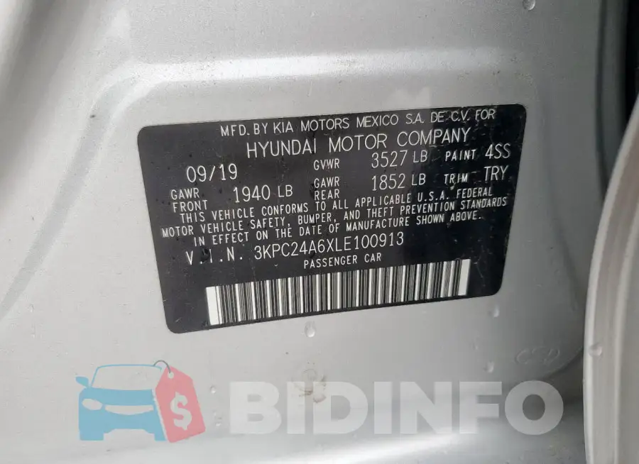 3KPC24A6XLE100913 Photo# 12