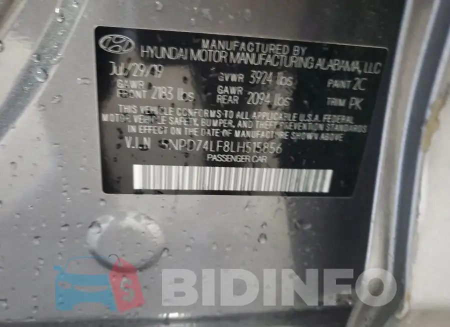 5NPD74LF8LH515856 Photo# 13