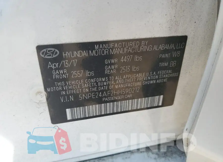 5NPE24AF2HH590212 Photo# 13