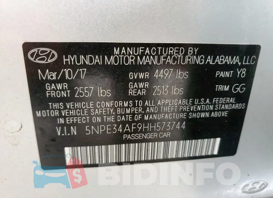 5NPE34AF9HH573744 Photo# 12
